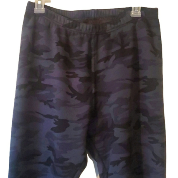 cosy Pants - Cozy lined thermals w super soft fuzzy lining black gray camo Outdoor Camping